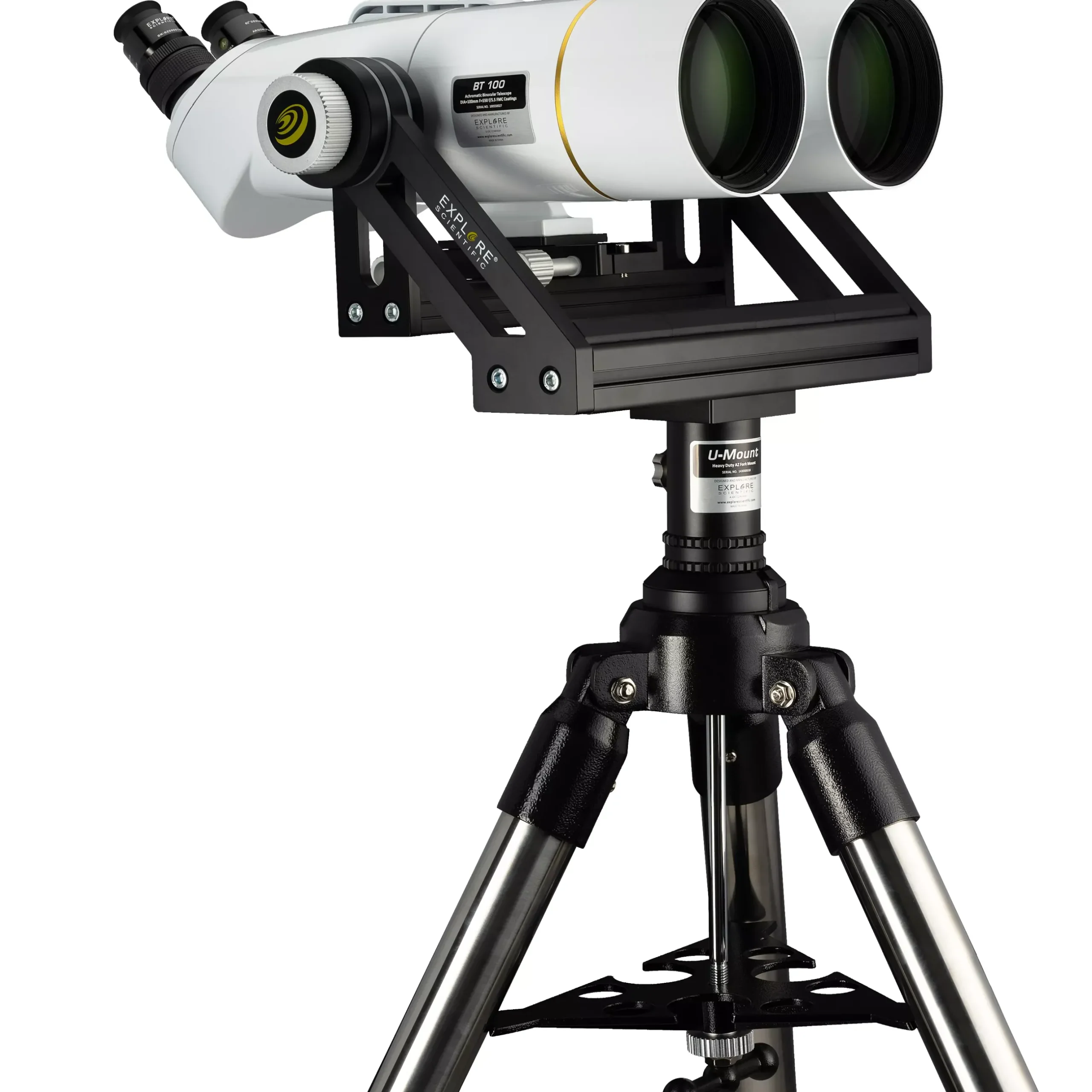 Bresser Großfernglas|Astronomie-Fernglas>EXPLORE SCIENTIFIC BT-100 SF Großfernglas mit 62 Grad LER Okularen 20mm