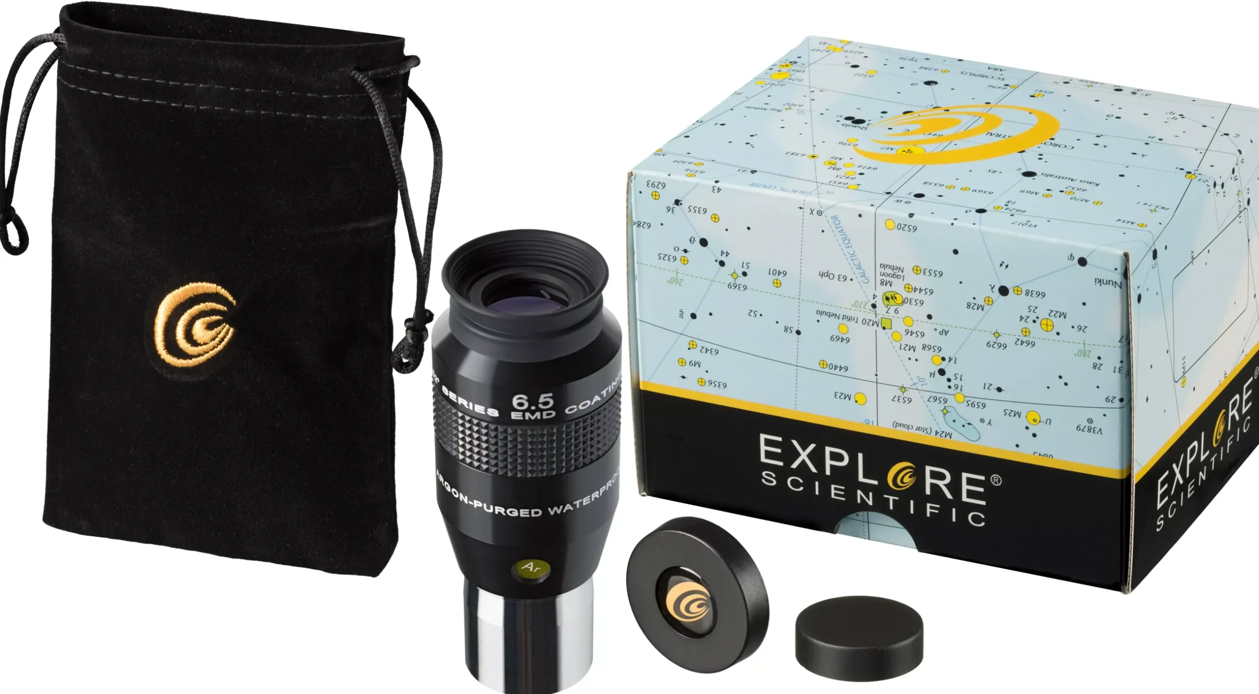 Bresser Brennweite|Gesichtsfeld>EXPLORE SCIENTIFIC 52° LER Okular 6,5mm Ar