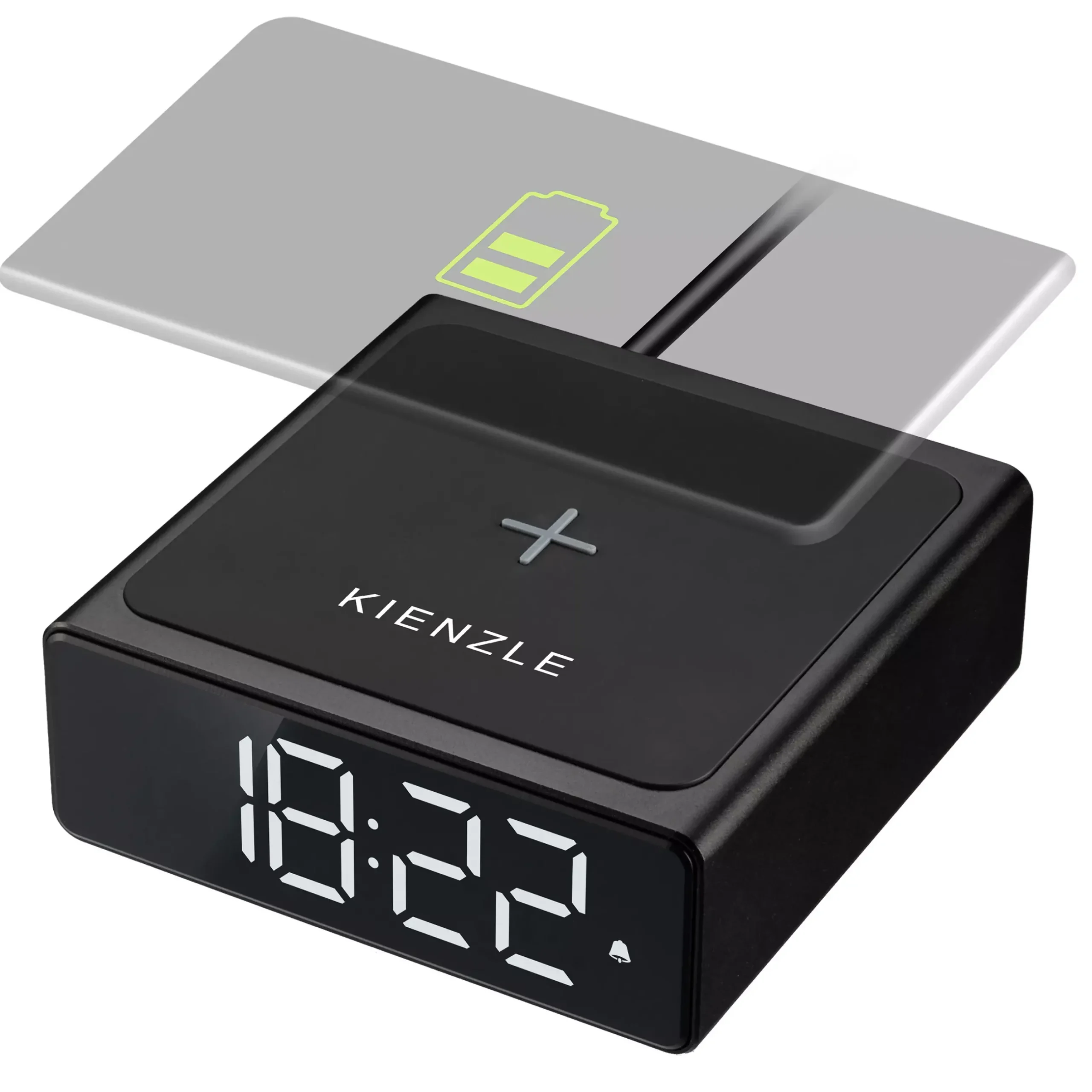 Bresser Wecker>KIENZLE Digitaler Wecker mit kabelloser Ladestation