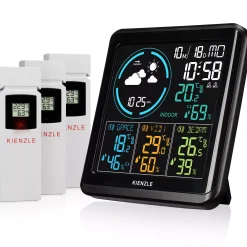 Bresser Wetterstationen Mit Thermo-/Hygro-Außensensor|Innen-Thermometer>KIENZLE Funk-Wetterstation mit 3 Außensensoren