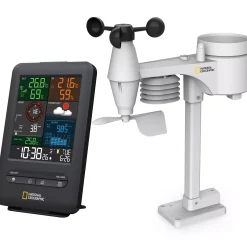 Bresser Wetterstationen Mit 5-In-1-Außensensor>NATIONAL GEOGRAPHIC Colour-Display-Funk-Wetterstation 5-in-1