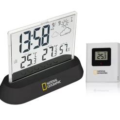 Bresser Wetterstationen Mit Thermo-/Hygro-Außensensor>NATIONAL GEOGRAPHIC Funkwetterstation Transparent