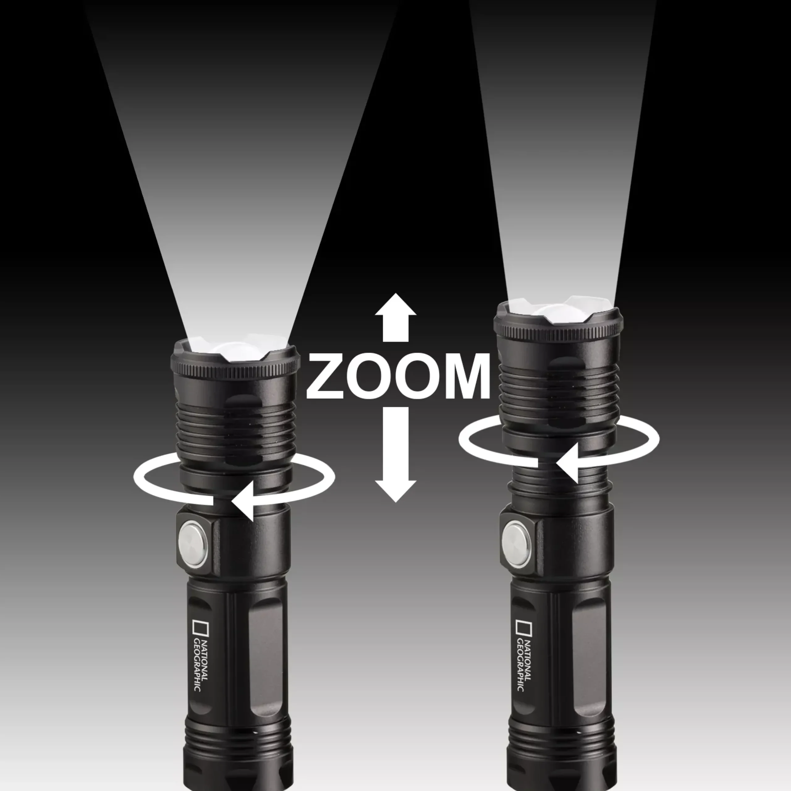 Bresser Taschenlampen|Lernen & Entdecken>NATIONAL GEOGRAPHIC ILUMINOS 1000 LED Zoom-Taschenlampe 1000 lm