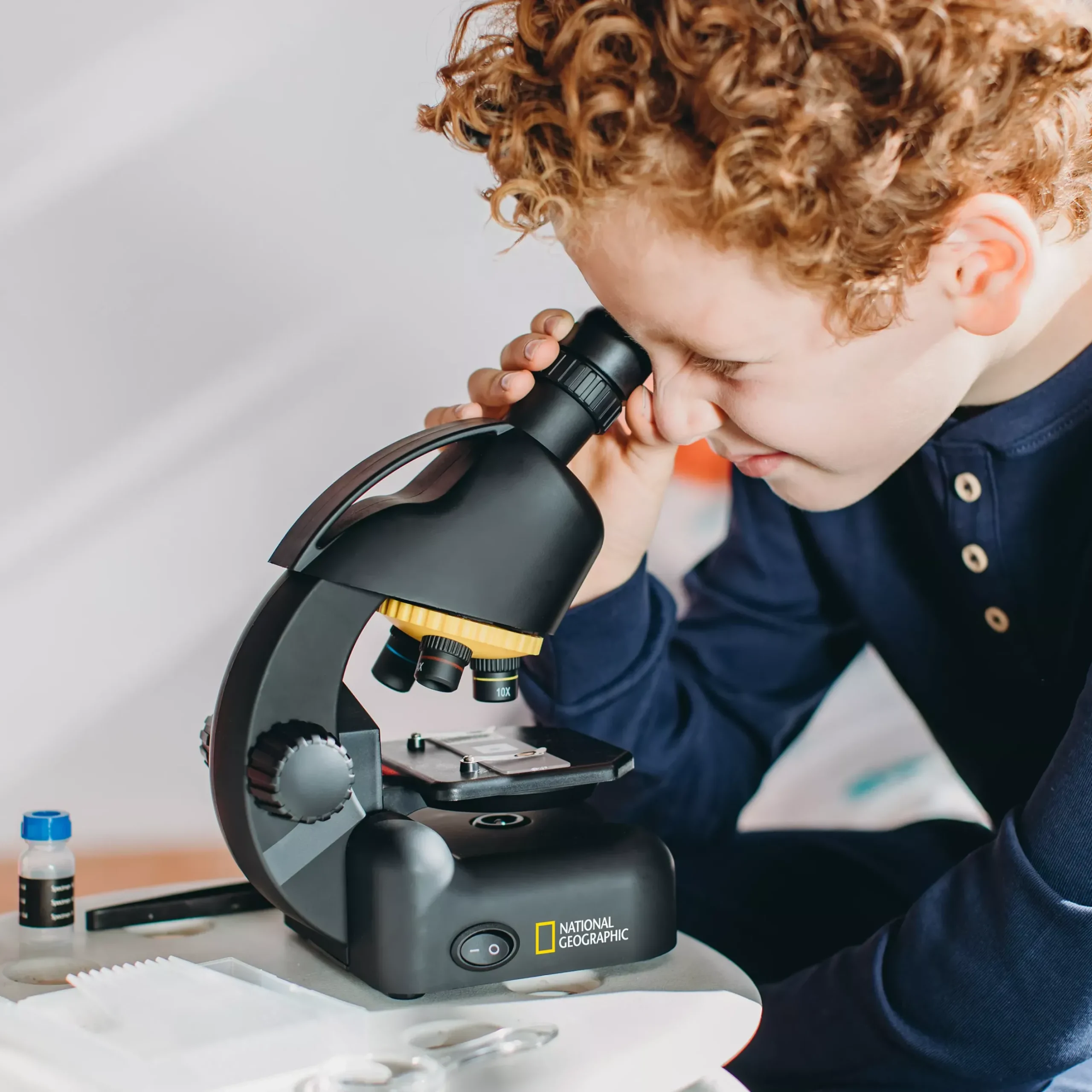 Kinder Bresser Kindermikroskop|Kinderteleskop>NATIONAL GEOGRAPHIC Kompakt-Teleskop + Mikroskop mit Smartphonehalterung