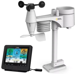 Bresser Wetterstationen Mit 7-In-1-Außensensor>NATIONAL GEOGRAPHIC WLAN-Farbwetterstation mit 7-in-1-Profi-Sensor