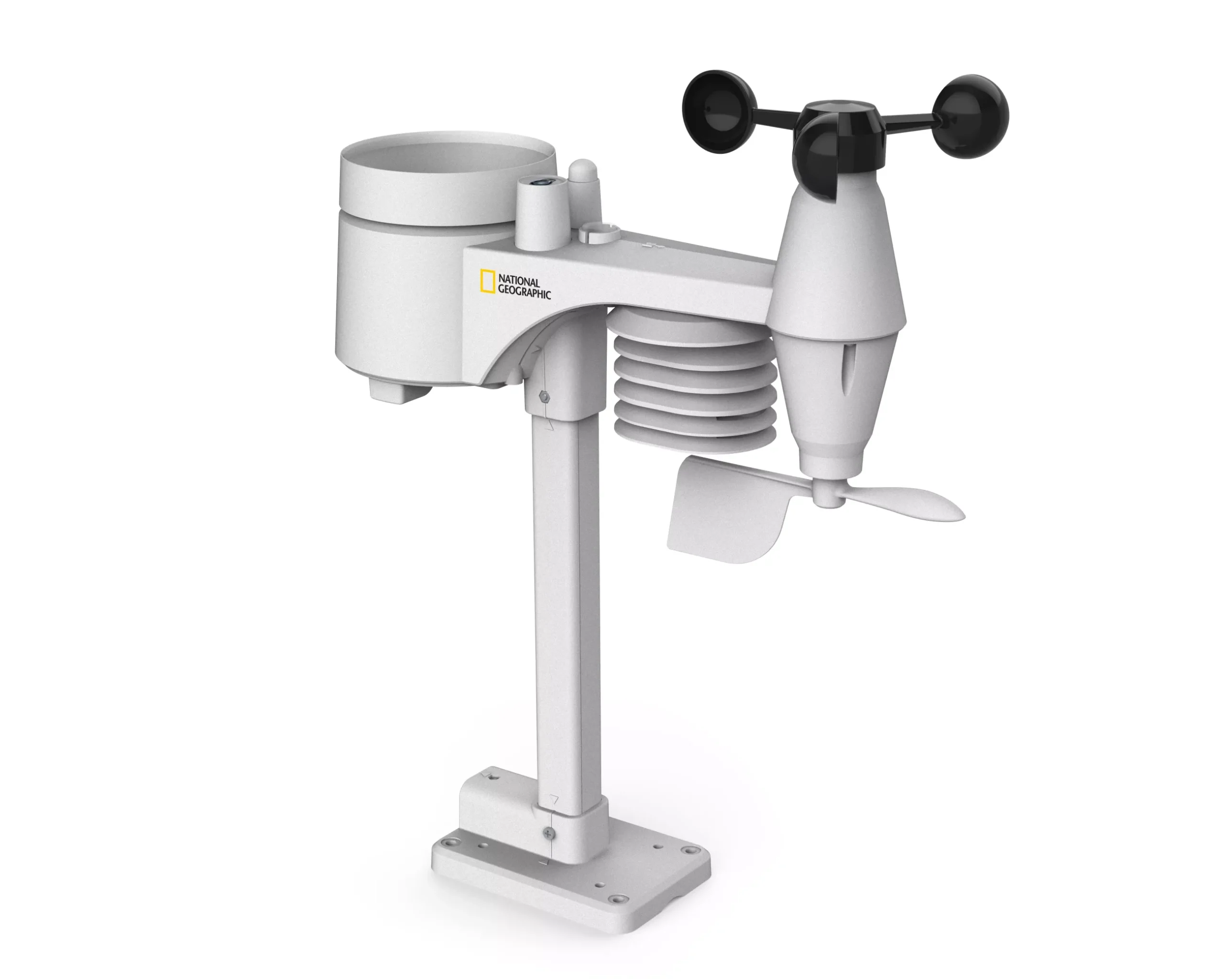 Bresser Wetterstationen Mit 7-In-1-Außensensor>NATIONAL GEOGRAPHIC WLAN-Farbwetterstation mit 7-in-1-Profi-Sensor
