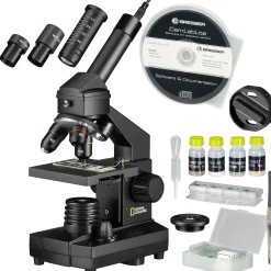 Kinder Bresser Kindermikroskop|Durchlichtmikroskope>NATIONAL GEOGRAPHIC 40x-1024x Mikroskop (inkl. Koffer und USB Okular)