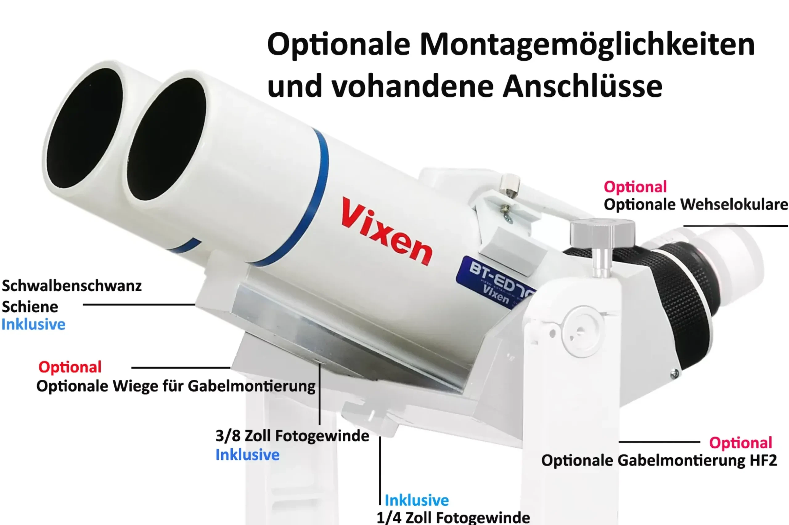 Bresser Astronomie-Fernglas|Astro-Ferngläser>Vixen BT-81S-A astronomisches Großfernglas